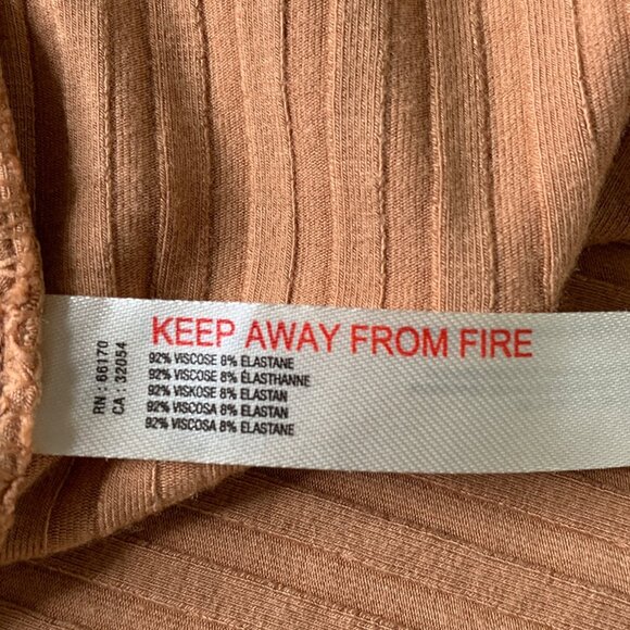 Free People Movement Womens Ribbed Tan Tank Top Size XL - Picture 5 of 8